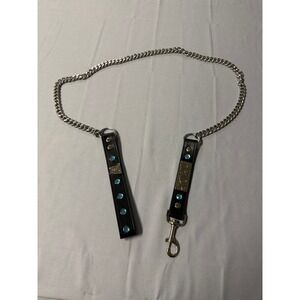 Ripndip heavy duty Chain pet leash Rhinestone Studded 51"